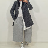 JODY pinstriped blazer in smoke