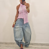 Camicia TERRY righe rosa