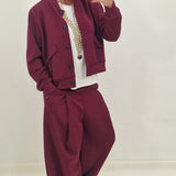 Coordinato Bad bordeaux