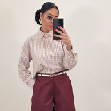 Camicia ADA  quadri rosa