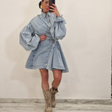 Abito di jeans TRENDY blu chiaro