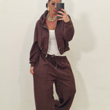 Coordinato Melany marrone