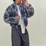 BRANDO grey checked jacket