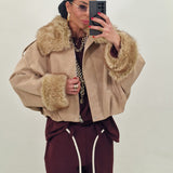 Beige DODO Bomber Jacket