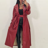 Trench in ecopelle Enola bordeaux