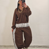 Coordinato tuta BLISS LUMINA marrone