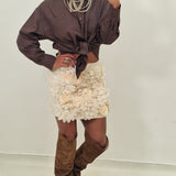 Minigonna Chic panna