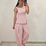 Pantalone RIVER rosa