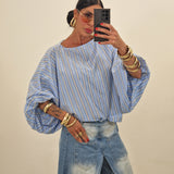 Maglia DAMI celeste righe