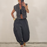 Gilet di jeans WOMAN nero