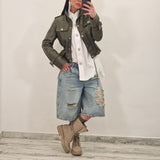 DAISY brown eco fur sleeveless jacket
