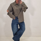 Camicia Ginevra verde militare