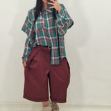 Red and green OXFORD shirt