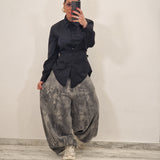 Pantatuta in denim WORLD grigio