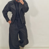 MAVI crop coat in anthracite grey