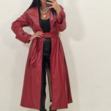 Trench in ecopelle Enola bordeaux