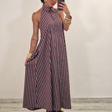 Camicione STACY righe bordeaux