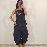 Coordinato di jeans LAYLA nero